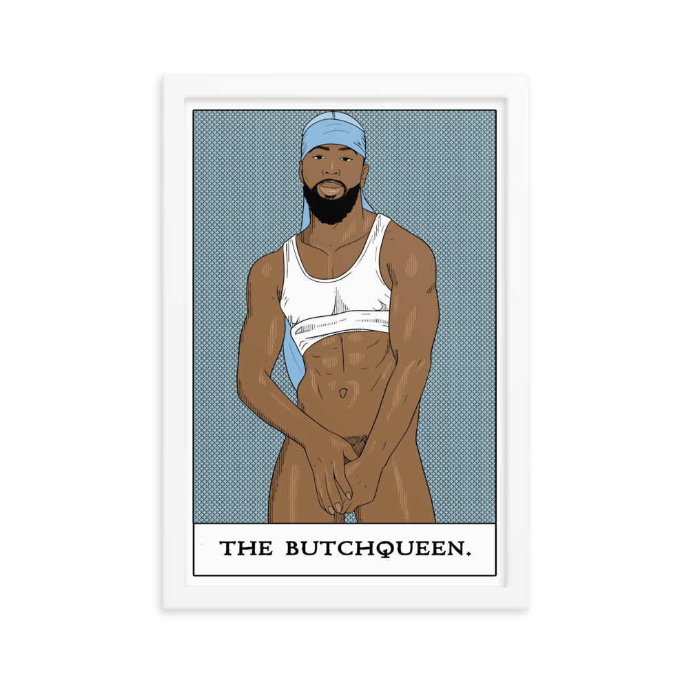 'The Butchqueen' Framed poster