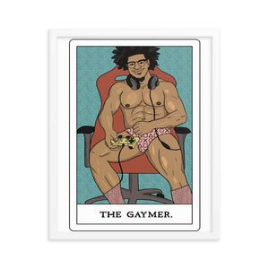 'The Gaymer' Tarot Framed poster