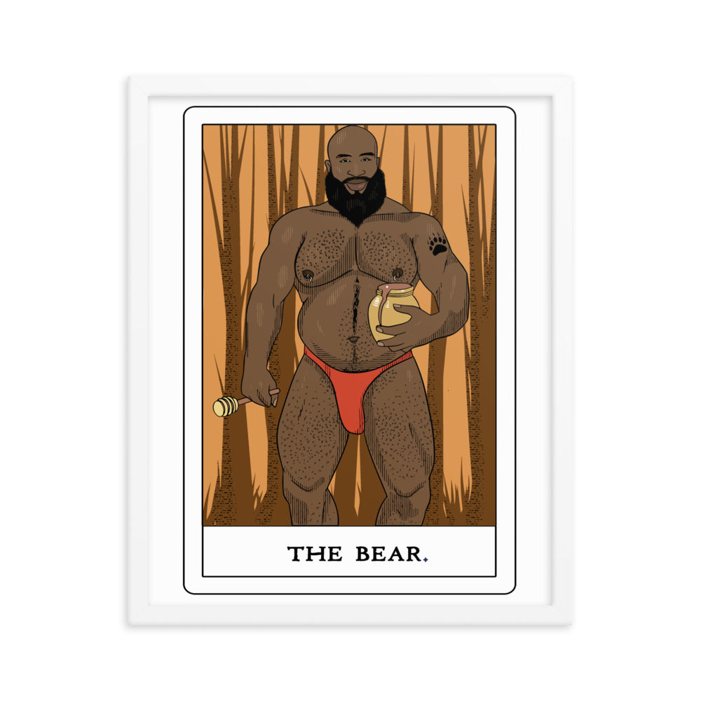 'The Bear' Tarot Framed poster