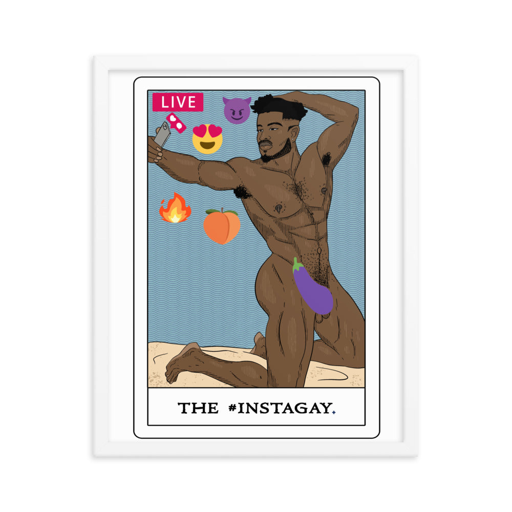 'The #Instagay' Tarot Framed poster