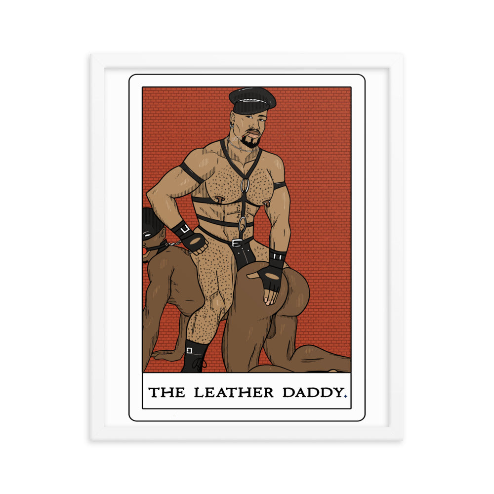 'The Leather Daddy' Tarot Framed poster