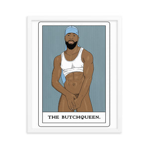 'The Butchqueen' Framed poster