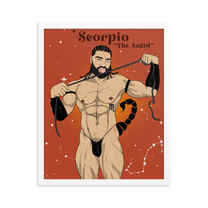 'Scorpio' Framed poster