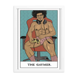 'The Gaymer' Tarot Framed poster