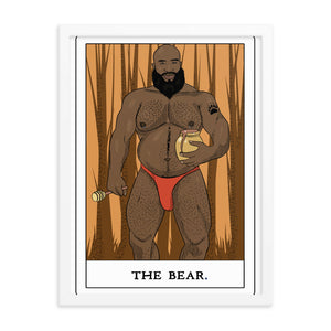 'The Bear' Tarot Framed poster