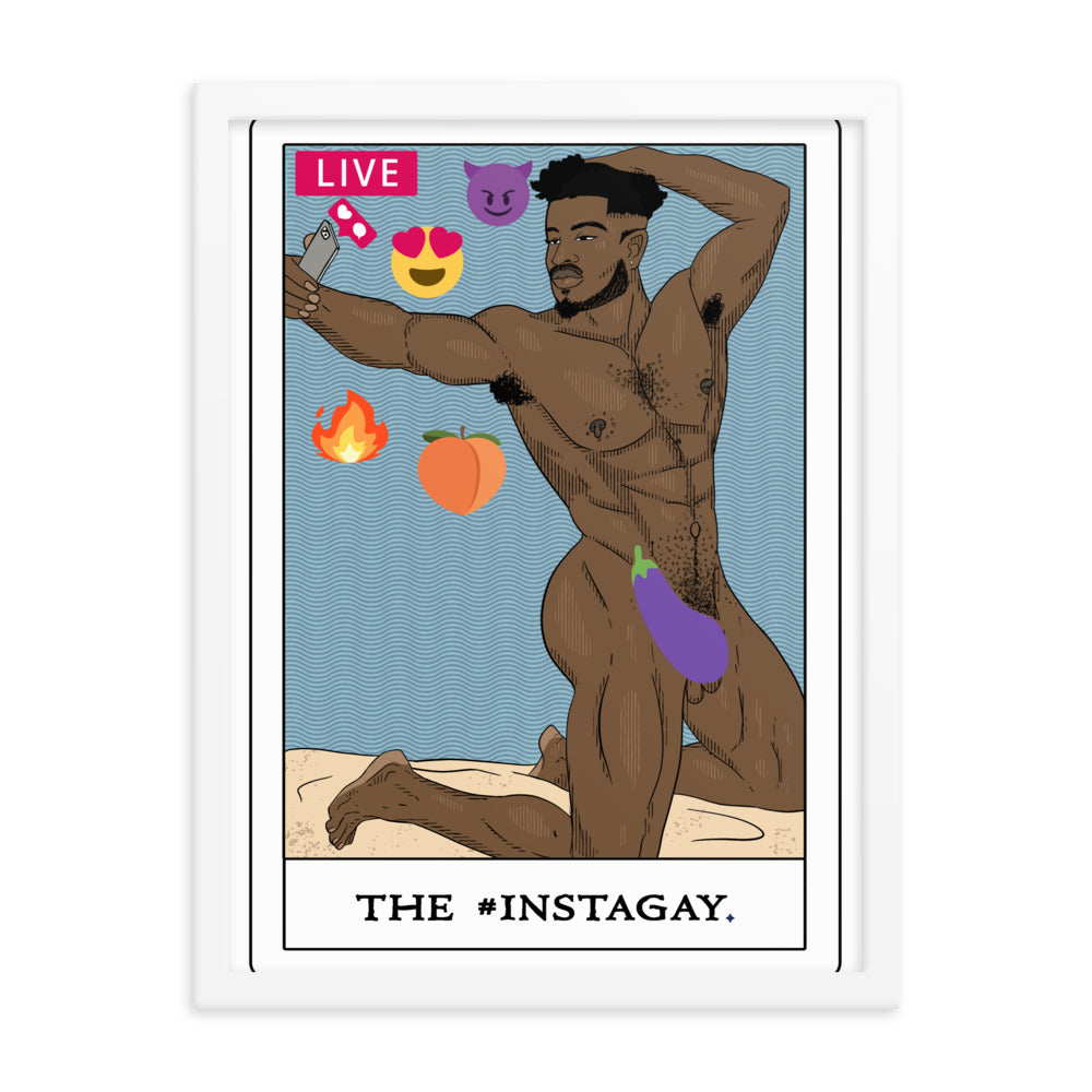 'The #Instagay' Tarot Framed poster