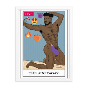 'The #Instagay' Tarot Framed poster