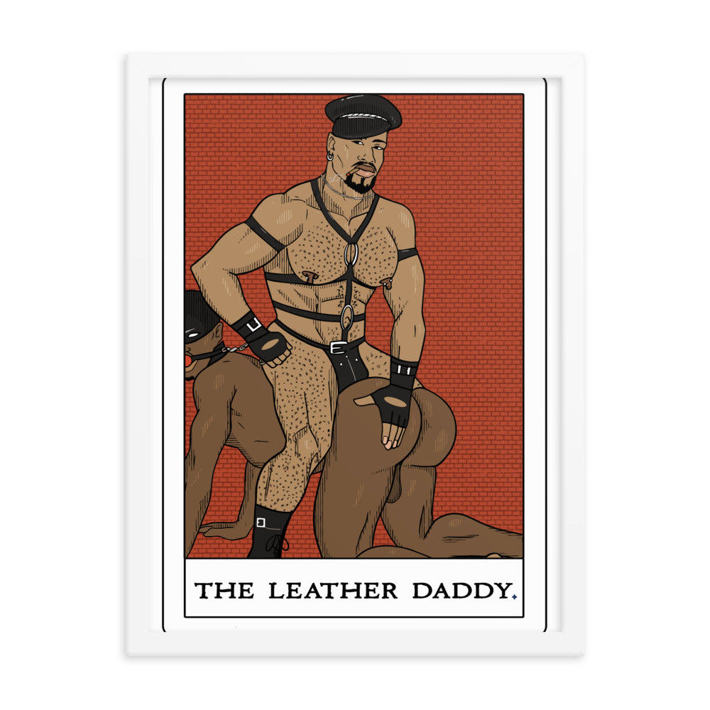 'The Leather Daddy' Tarot Framed poster