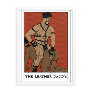 'The Leather Daddy' Tarot Framed poster