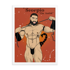 'Scorpio' Framed poster