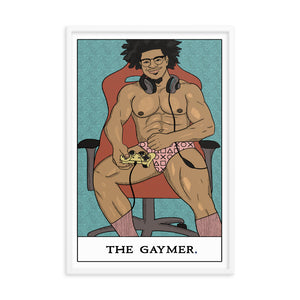 'The Gaymer' Tarot Framed poster