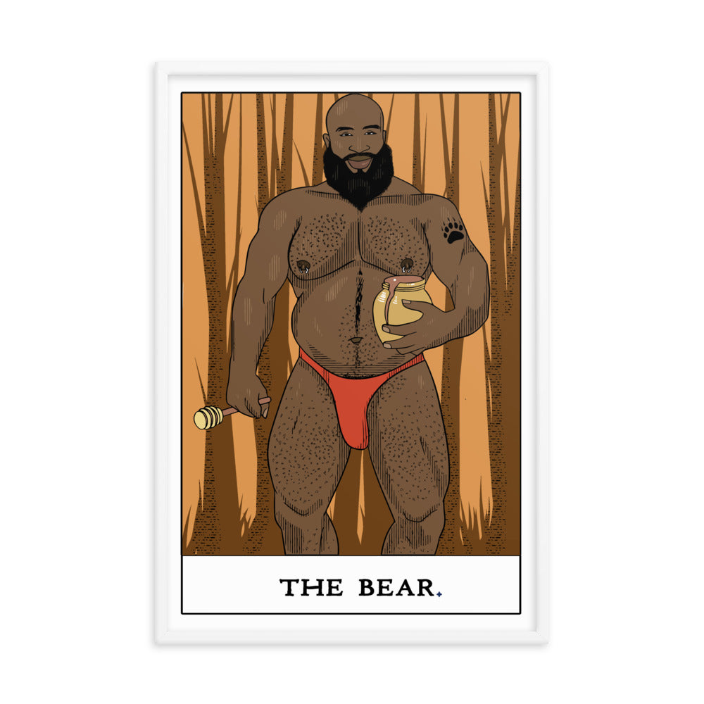 'The Bear' Tarot Framed poster