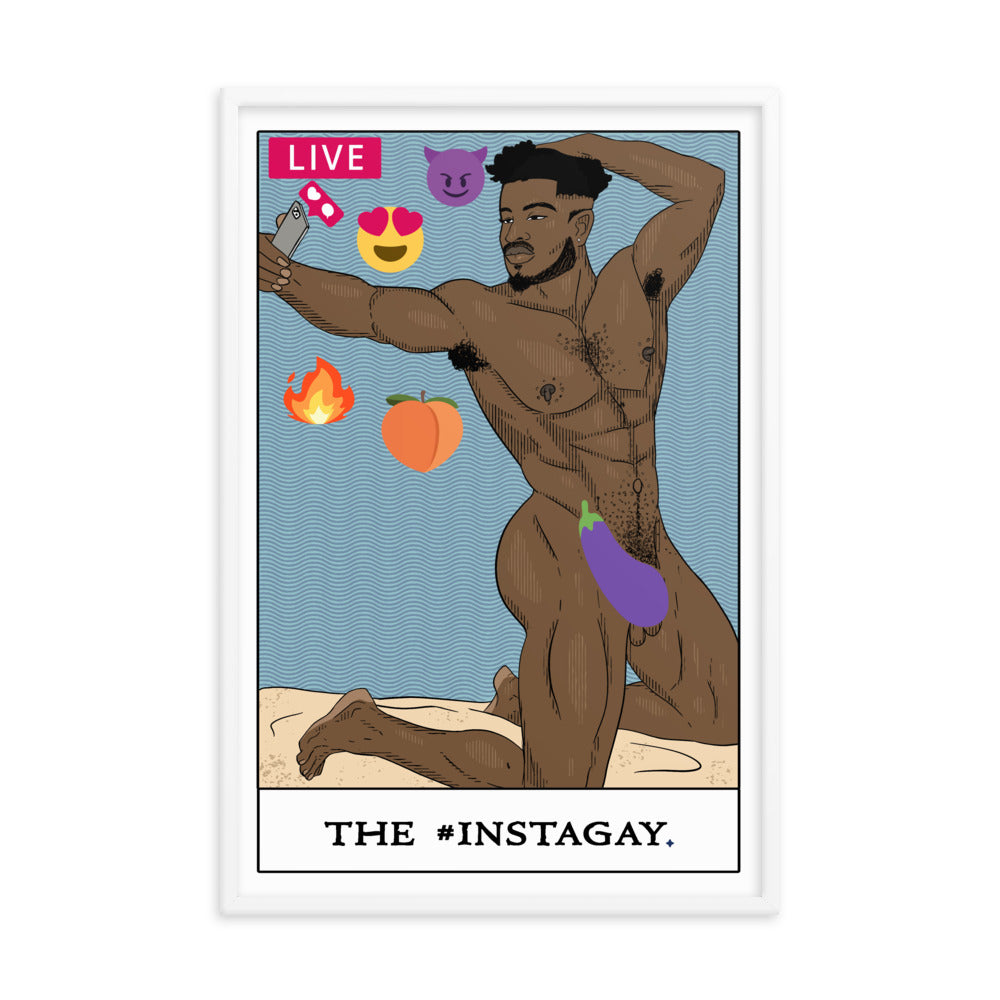 'The #Instagay' Tarot Framed poster