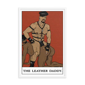 'The Leather Daddy' Tarot Framed poster