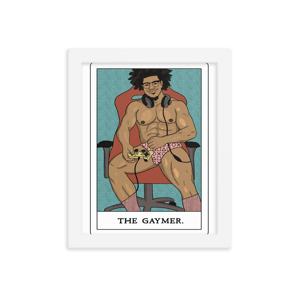 'The Gaymer' Tarot Framed poster