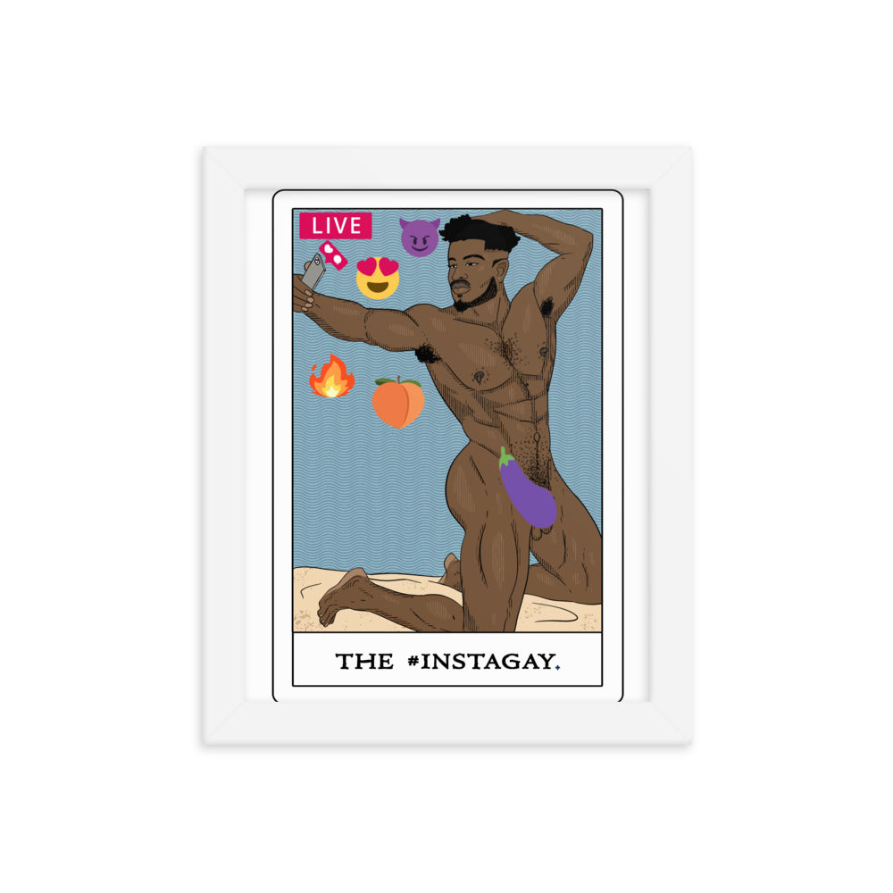 'The #Instagay' Tarot Framed poster