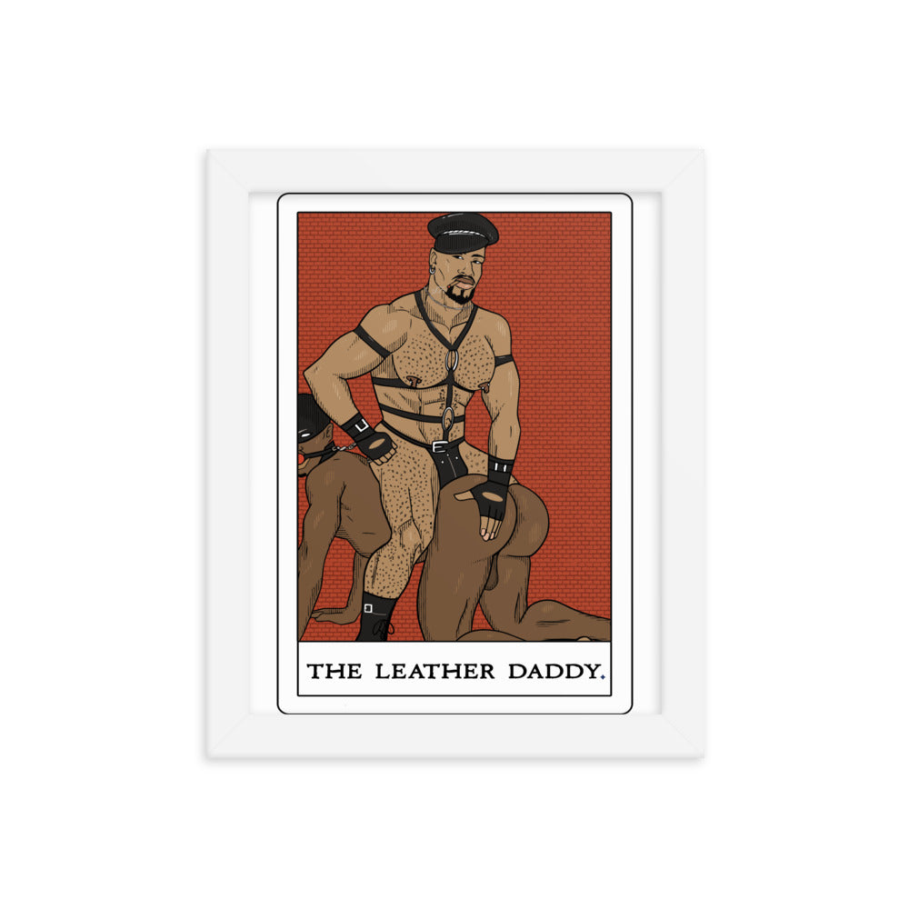 'The Leather Daddy' Tarot Framed poster