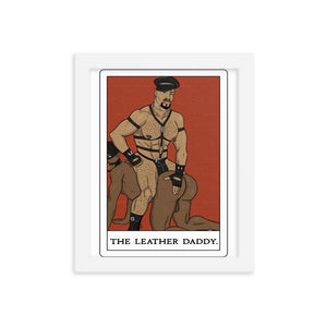 'The Leather Daddy' Tarot Framed poster