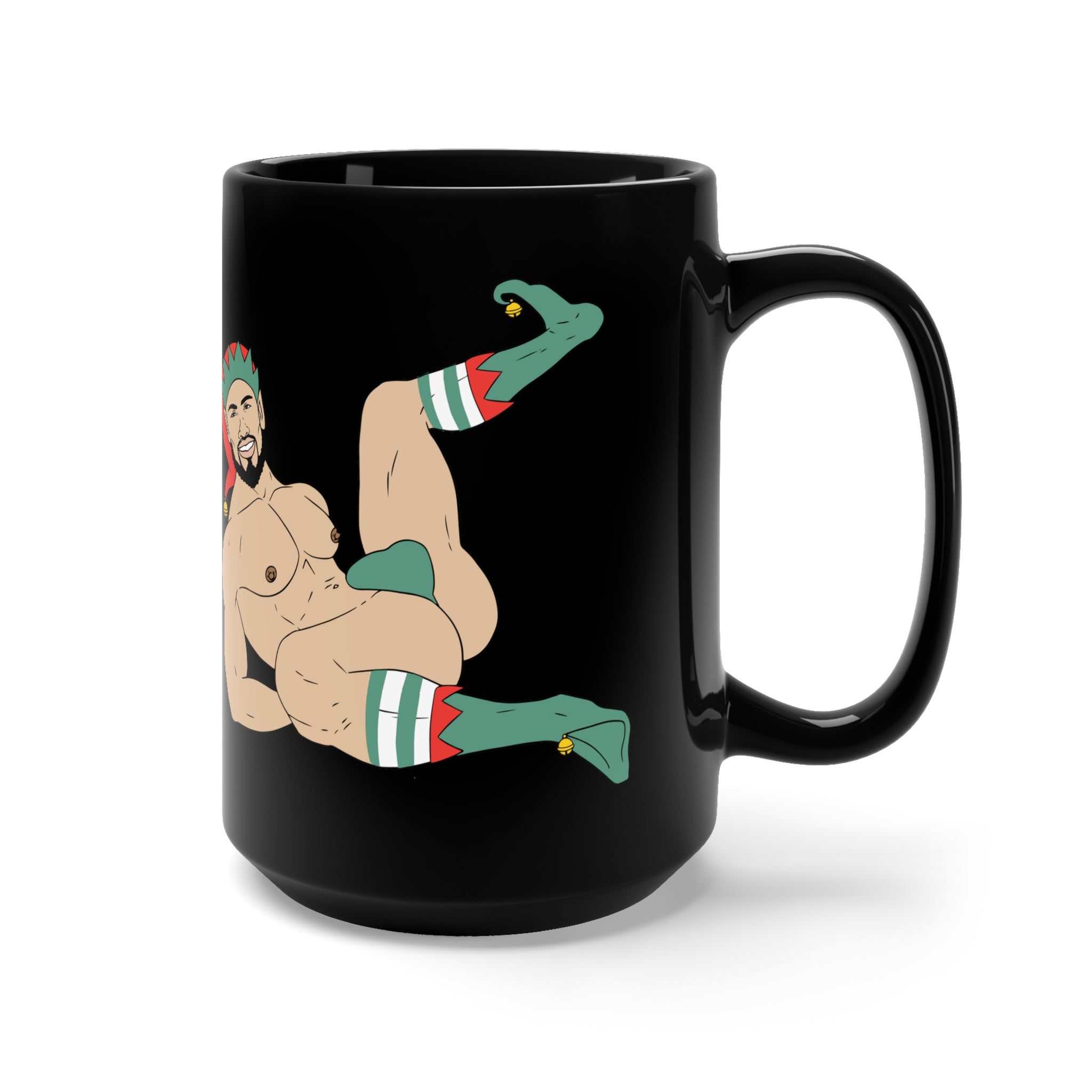 Sexy Elf #1 Black Glossy Mug