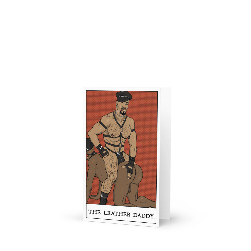 'The Leather Daddy' Greeting card