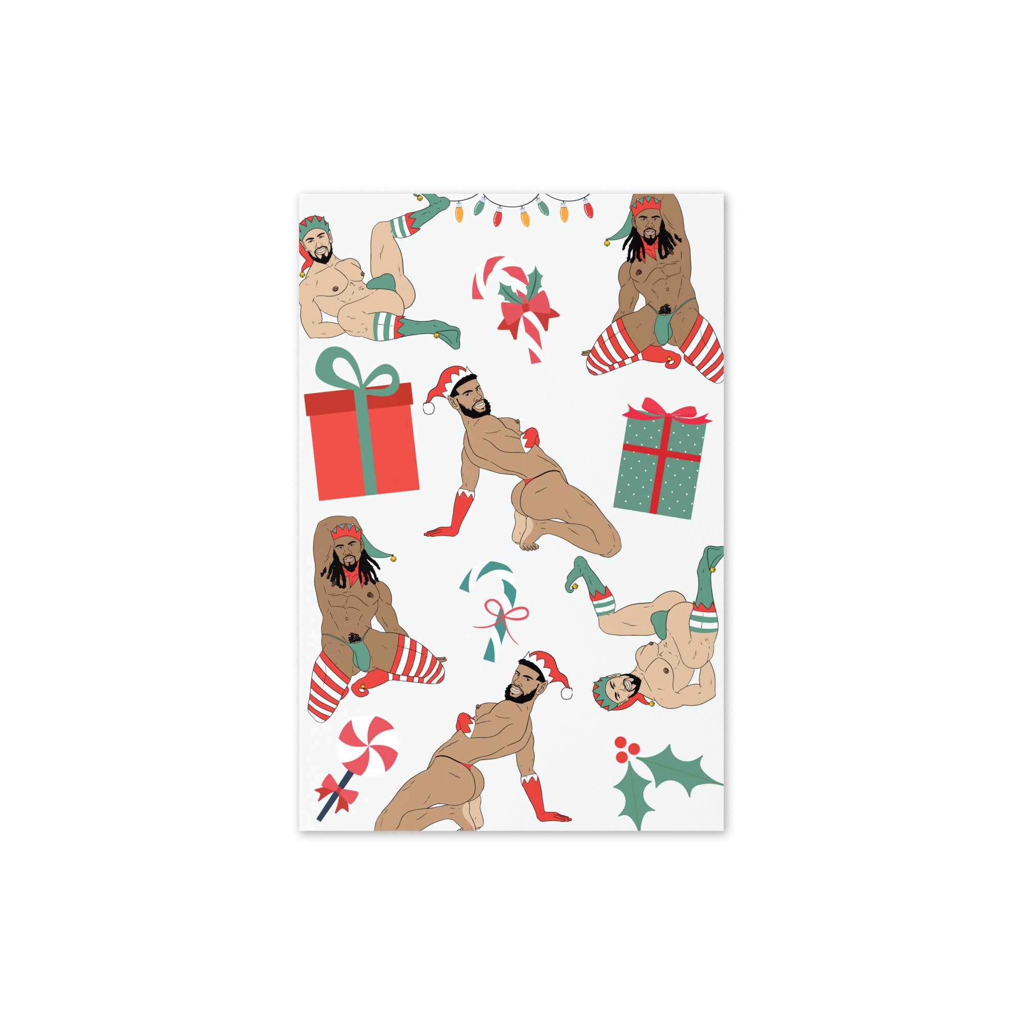 'Sexy' X-mas Elves Greeting card