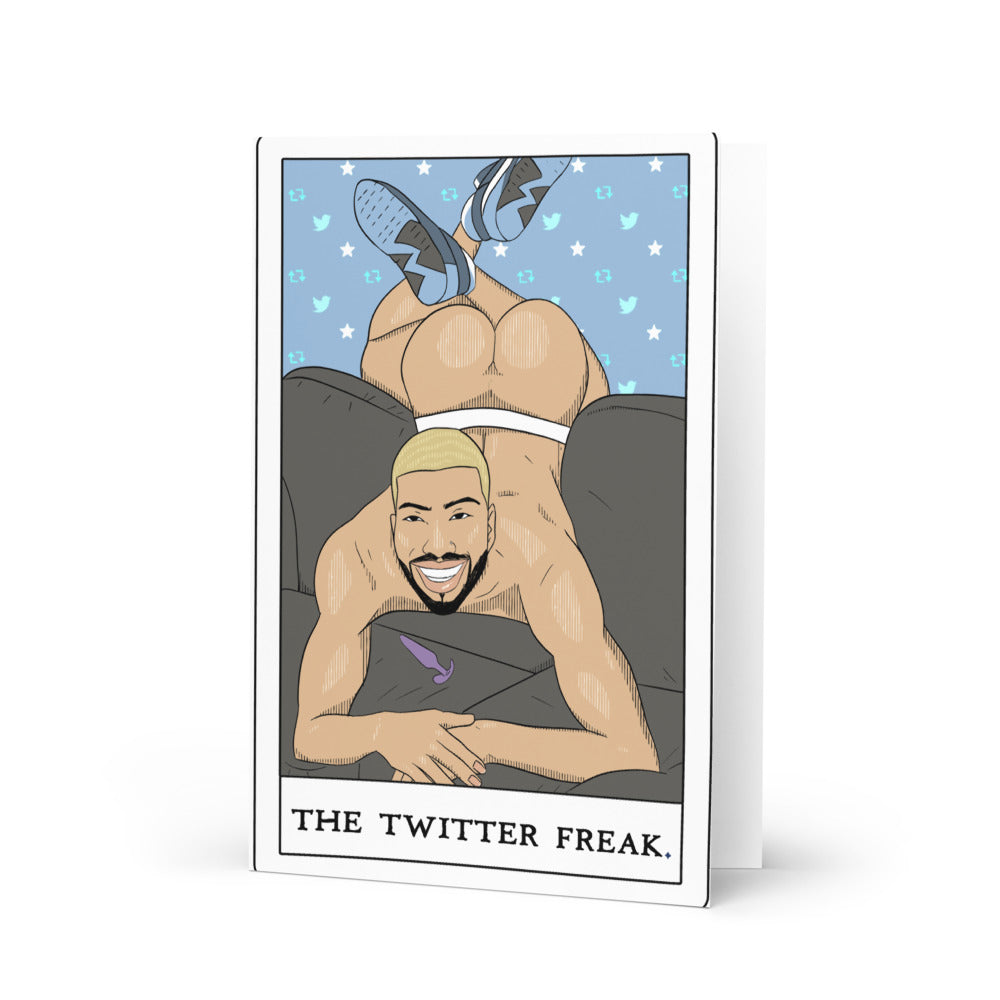 'The Twitter Freak' Greeting Card