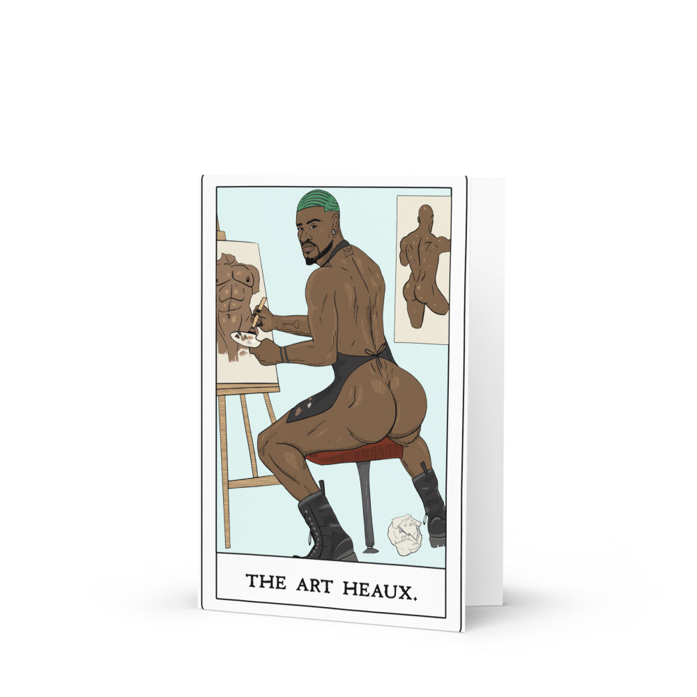 'The Art Heaux' Greeting card