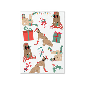 'Sexy' X-mas Elves Greeting card