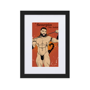 Scorpio Matte Paper Framed Poster With Mat