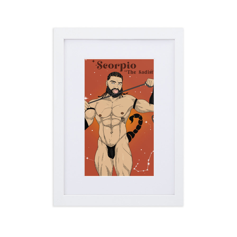 Scorpio Matte Paper Framed Poster With Mat