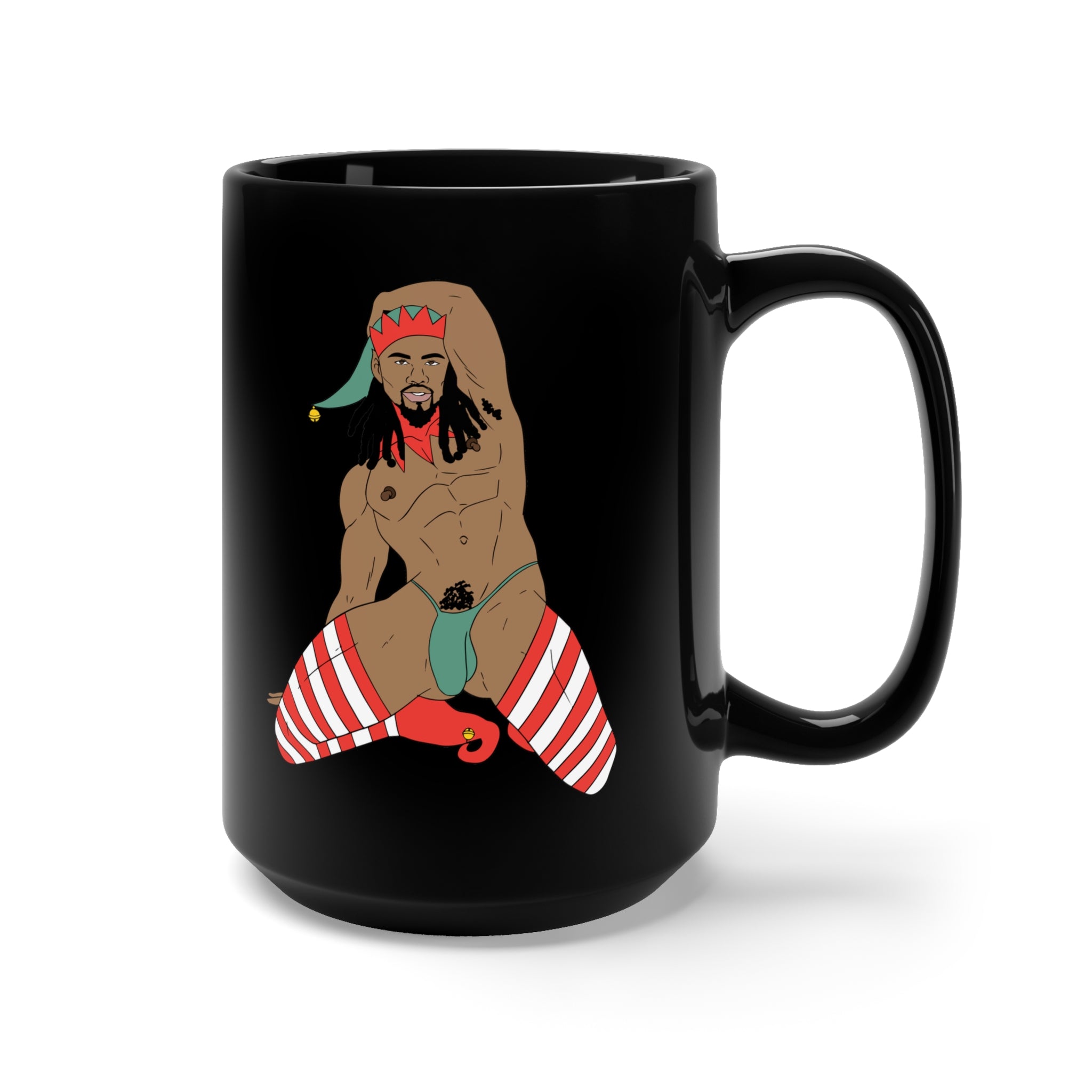 Sexy Elf #2 Black Glossy Mug